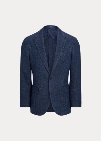 Polo Ralph Lauren Soft Herringbone Blazer Herre Danmark (QUZRX0518)